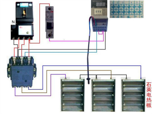冷藏柜温控接线图