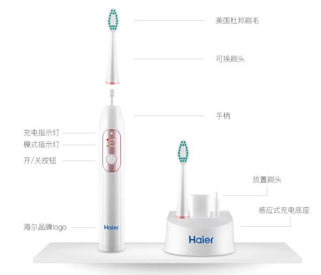 折叠牙刷手绘图